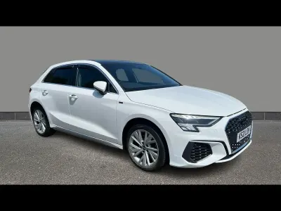 Used Audi A3 e-tron S-Line 2021 White Hatchback