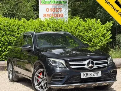 Used Mercedes GLC220 AMG line 170 HP (125 kW) 2018 Black SUV