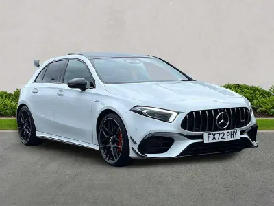 Used Mercedes A45 AMG 421 HP (309 kW) 2022 White Hatchback