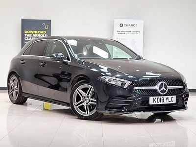Used Mercedes A200 AMG line 163 HP (119 kW) 2019 Black Hatchback
