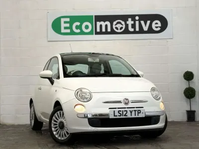 Używany Fiat 500 Lounge 69 KM (50 kW) 2012 Biały Hatchback
