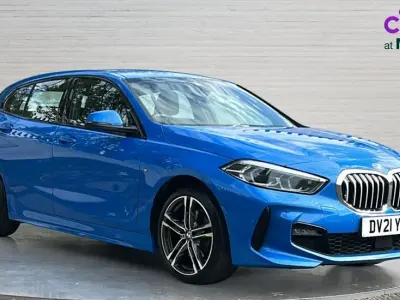 Used BMW 118 M Sport 136 HP (100 kW) 2021 Blue Hatchback