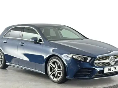 Used Mercedes A150 AMG line 150 HP (110 kW) 2020 Blue Hatchback