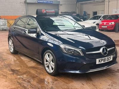 Used Mercedes A180 Premium 109 HP (80 kW) 2018 Blue Hatchback