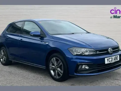 Usado VW Polo R-line 110 HP (80 kW) 2021 Azul Citadino