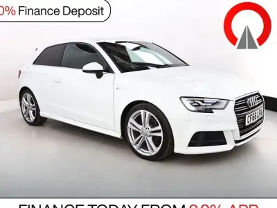 Used Audi A3 S-Line 110 HP (80 kW) 2016 White Hatchback