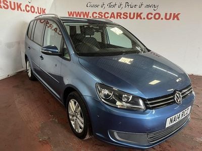 Used VW Touran SE 105 HP (77 kW) 2014 Blue MPV