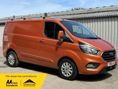 Used Ford Transit Custom Limited 130 HP (95 kW) 2018 Orange Van