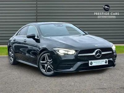 Begagnad Mercedes CLA220 AMG Line Premium Plus 190 HK (139 kW) 2019 Svart Sedan