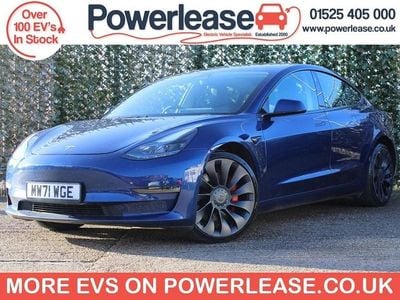 Blue Used 2022 Tesla Model 3 Performance Sedan | £21,944 (Good price)