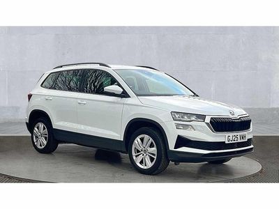 Moon white metallic Used 2025 Skoda Karoq SE SUV | £22,750 (Good price)