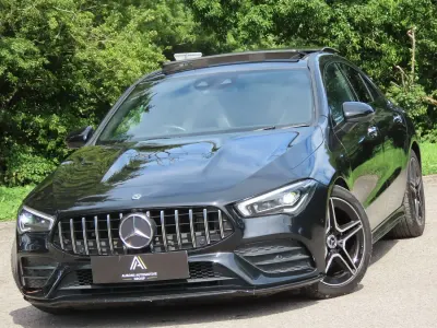 Used Mercedes CLA180 AMG Line Premium Plus 136 HP (100 kW) 2019 Black Coupe