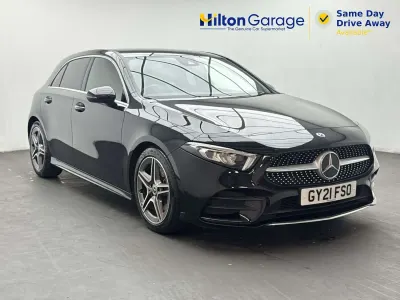 Used Mercedes A220 AMG line 190 HP (139 kW) 2021 Black Hatchback