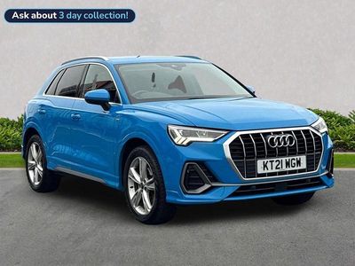 Blue Used 2021 Audi Q3 S-Line SUV | £23,470 (Fair price)
