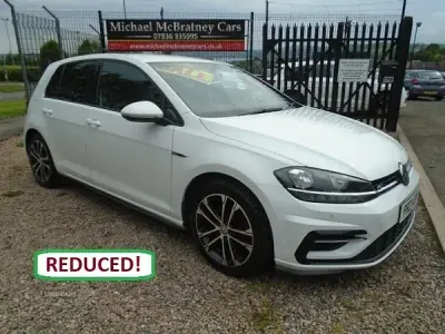 Used VW Golf VII R-line 150 HP (110 kW) 2018 White Hatchback