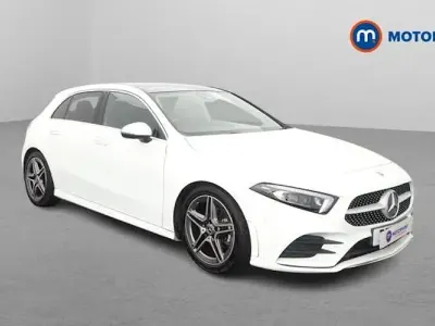 Used Mercedes A200 AMG line 163 HP (119 kW) 2019 White Hatchback