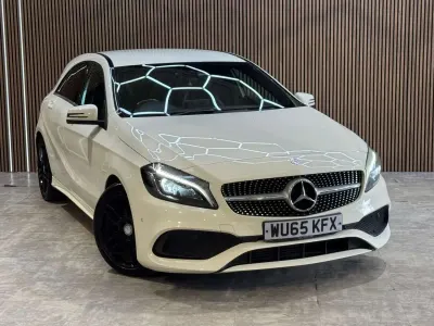 Used Mercedes A180 AMG Line Premium 109 HP (80 kW) 2015 White Hatchback