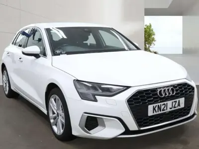 Used Audi A3 Sportback Sport 110 HP (80 kW) 2021 White Hatchback