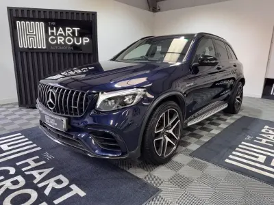Käytetty Mercedes GLC63 AMG Premium 476 HP (350 kW) 2018 Sininen Katumaasturi