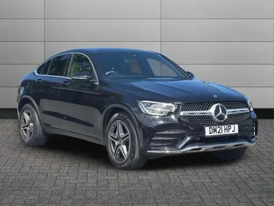 Second-hand Mercedes GLC220 AMG line 191 CP (140 kW) 2021 Negru Coupe
