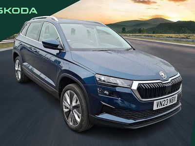 Used Skoda Karoq SE L 110 HP (80 kW) 2023 Petrol blue metallic SUV