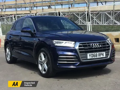 Used Audi Q5 S-Line 190 HP (139 kW) 2019 Blue SUV