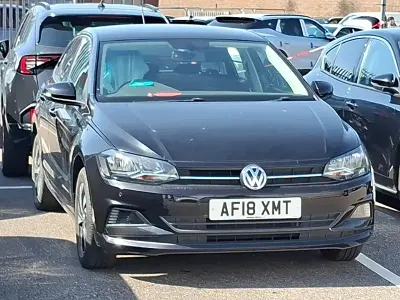 Used VW Polo SE 65 HP (47 kW) 2018 Black Hatchback