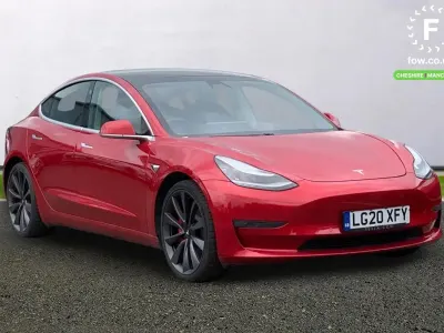 Used Tesla Model 3 Performance 82 kW (112 HP) 2020 Red Sedan