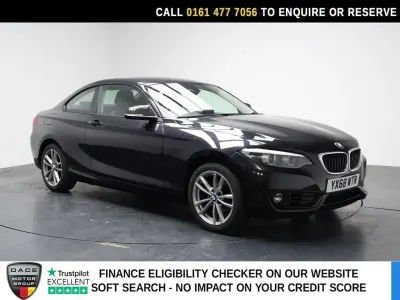 Used BMW 218 Sport Line 136 HP (100 kW) 2018 Black Coupe
