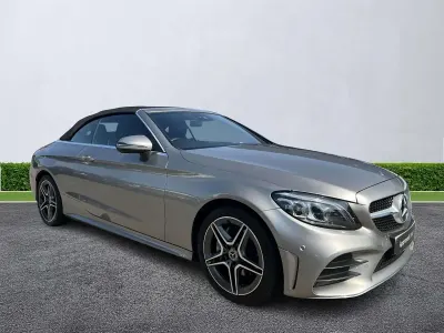 Used Mercedes C200 AMG line 2021 Silver Cabriolet
