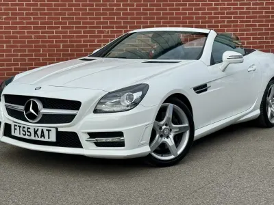 Used Mercedes SLK250 AMG 204 HP (150 kW) 2015 White Cabriolet