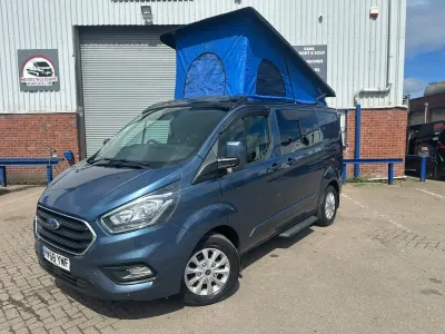 Used Ford Transit Custom Limited 130 HP (95 kW) 2018 Blue Van