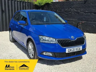 Used Skoda Fabia SE 60 HP (44 kW) 2021 Blue Hatchback