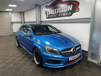 Used Mercedes A250 AMG 2014 Blue Hatchback
