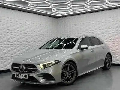 Used Mercedes A180 AMG line 116 HP (85 kW) 2019 Silver Hatchback