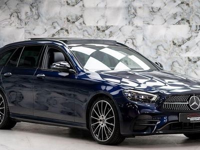 Blue Used 2021 Mercedes E220 AMG line Estate | £36,989