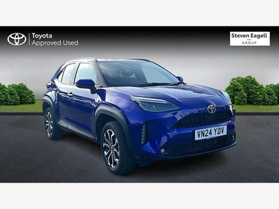 Used Toyota Yaris Hybrid Design 2024 Blue Hatchback