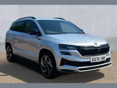 Begagnad Skoda Karoq SportLine 150 HK (110 kW) 2025 Silver SUV
