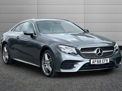Used Mercedes E450 AMG Line Premium Plus 367 HP (269 kW) 2018 Selenite grey Coupe