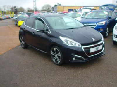 Used Peugeot 208 GT-line 110 HP (80 kW) 2016 Blue Hatchback