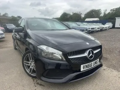 Used Mercedes A180 AMG line 109 HP (80 kW) 2017 Black Hatchback