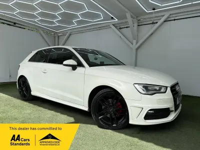 Used Audi A3 S-Line 2014 White Hatchback