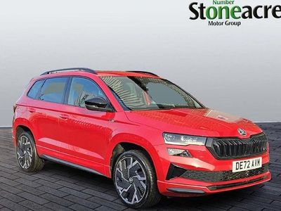 Used Skoda Karoq SportLine 147 HP (108 kW) 2022 Red SUV