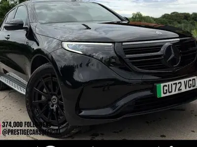 Used Mercedes EQC400 AMG line 300 kW (408 HP) 2022 Black SUV