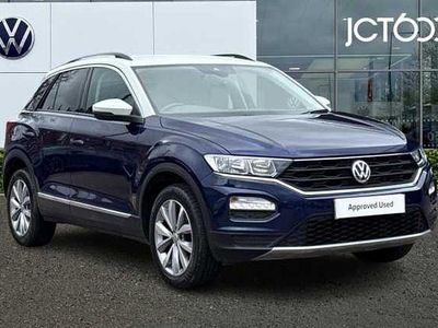 Used VW T-Roc Design 150 HP (110 kW) 2020 Blue SUV