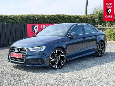 Used Audi A3 S-Line 150 HP (110 kW) 2017 Blue Sedan