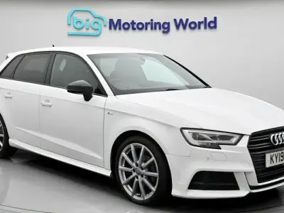 Used Audi A3 Sportback Black Edition 150 HP (110 kW) 2019 White Hatchback