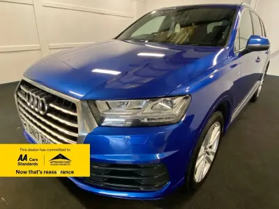 Used Audi Q7 S-Line 218 HP (160 kW) 2017 Blue SUV
