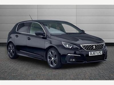 Used Peugeot 308 GT-line 131 HP (96 kW) 2017 Black Hatchback