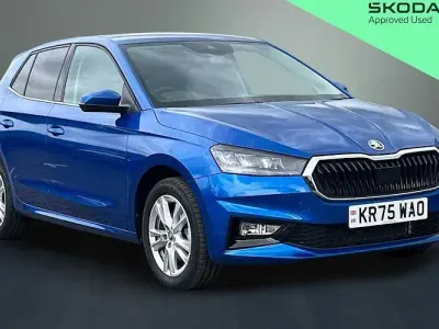 Used Skoda Fabia SE L 116 HP (85 kW) 2025 Race blue metallic Hatchback